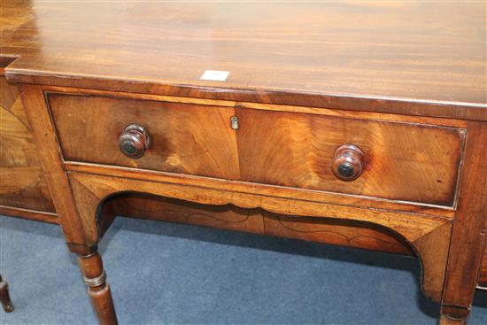 A Regency mahogany sideboard	 W.177cm